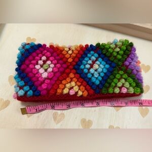 Peruvian Alpaca Wool Colorful Knitted Patterned Fabric